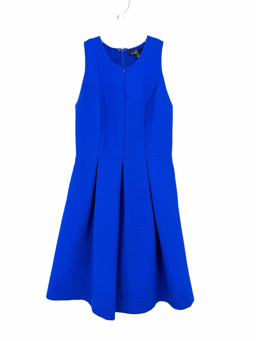 C. Luce Electric Blue Sleeveless Midi Dress
